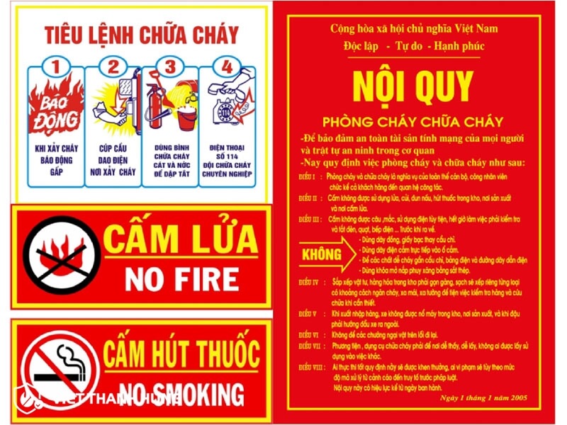 Bảng nội quy tiêu chuẩn