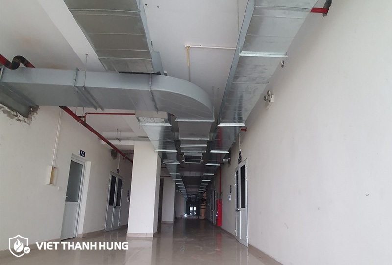Hệ thống tăng áp hút khói cho hành lang