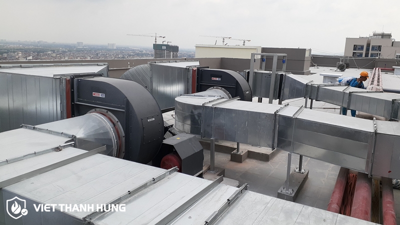 Hệ thống thông gió, hút khói & tạo áp tại Việt Thành Hưng