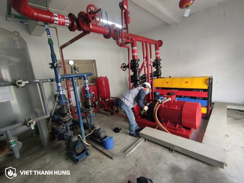 Quy trình lắp đặt máy bơm chữa cháy